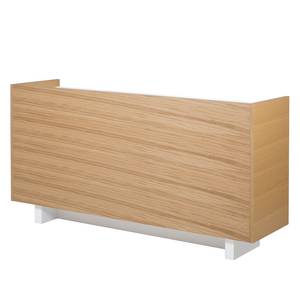 Buffet Skin Blanc mat / Contreplaqué de bois de chêne véritable