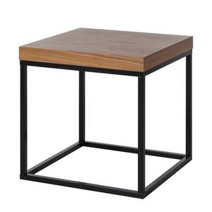 Table d'appoint Prairie Placage noyer véritable / Noir