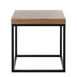 Table d'appoint Prairie Placage noyer véritable / Noir