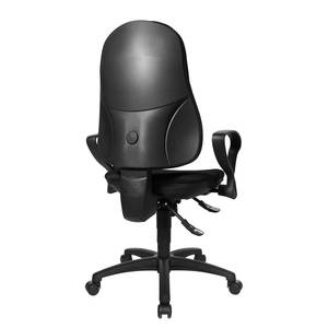 Chaise de bureau Support SY Assise ergonomique spéciale - Noir - Noir