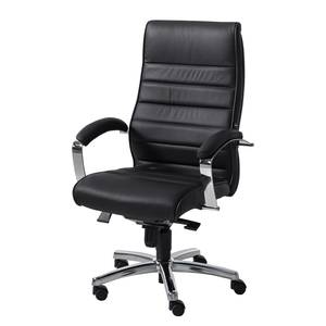 Chefsessel TD Luxe Echtlederbezug - schwarz