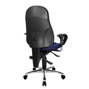 Bürodrehstuhl Sitness 10 Kunstfaser / Metall - Blau / Chrom