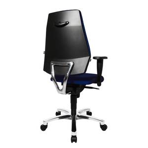 Bürodrehstuhl Sitness 30 Kunstfaser / Aluminium - Royalblau / Schwarz