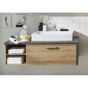 Waschtisch Bay Braun - Grau - Holzwerkstoff - 123 x 54 x 53 cm