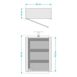 Spiegelkast Dano San Remo eikenhouten look - zonder lamp