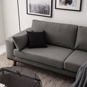 Sofa Billund (3-Sitzer) Strukturstoff Grau - Textil - 237 x 84 x 91 cm