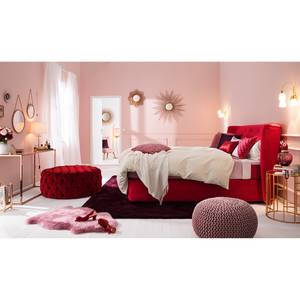 Hocker Pradera fluweel rood