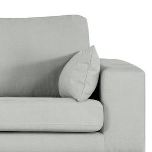 3-Sitzer Sofa BILLUND Baumwollstoff Vele: Grau - Buche Dunkel