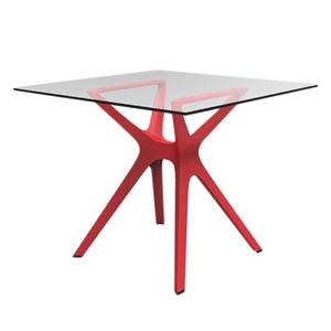 Eettafel Vela I Rood - 80 x 80 cm