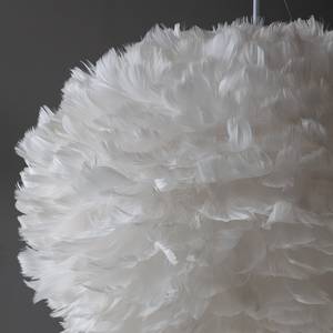 Paralume Eos - Piume bianche Bianco - Piuma - 45 x 30 x 45 cm