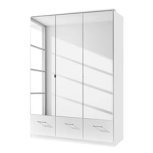 Draaideurkast Vanity (met spiegel) alpinewit - kastbreedte: 135cm - 3-deurs