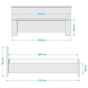 Bed Chalet Alpinewit - 160 x 200cm