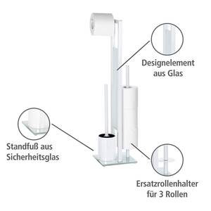 WC-Garnitur Rivalta Stahl - Weiß