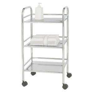 Carrello Argento - Metallo - 32 x 75 x 41 cm