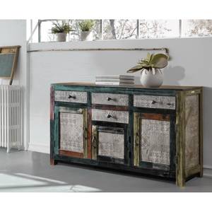 Sideboard Goa II Akazie / Mango teilmassiv Mehrfarbig