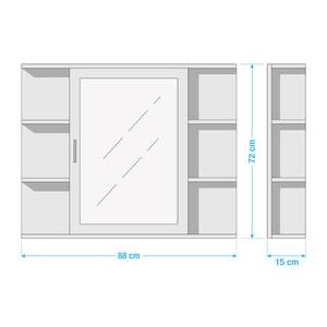 Armoire à glace Goa Acacia massif - Multicolore