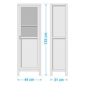 Armoire Goa II Acacia massif - Multicolore