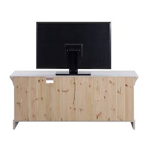 Tv-meubel Bergen massief grenenhout - Pijnboomhout wit
