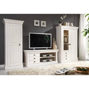 Armoire vitrine Bergen Pin massif - Pin blanc