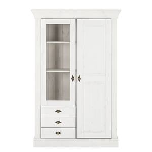 Armoire vitrine Bergen Pin massif - Pin blanc