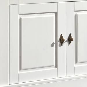 Vitrine Bergen III Pin massif Blanc - Pin blanc