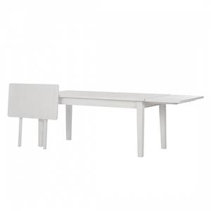 Table Bergen II Épiciéa massif - Pin blanc - 140 x 90 cm - Avec 2 plateaux à emboîter