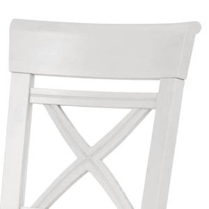 Chaises Fjord (lot de 2) Pin massif blanc - Pin blanc