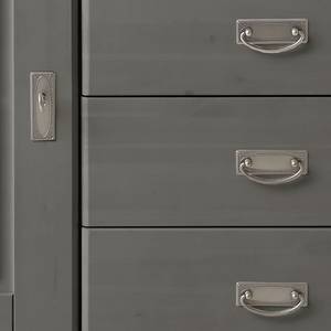 Enfilade Fjord Pin massif - Gris / Couleur bois lessivé - Epicéa gris / Epicéa lessivé