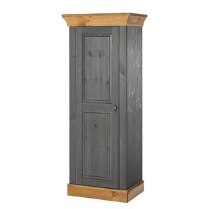 Schrank Bergen Kiefer massiv - Kiefer Grau / Kiefer Laugenfarbig - Kiefer Grau / Kiefer Laugenfarbig