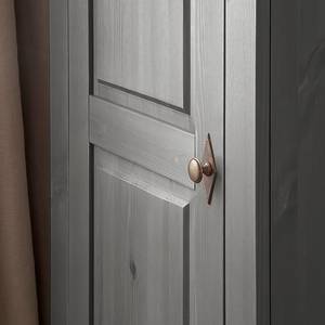 Armoire Bergen Pin massif - Gris / Couleur bois lessivé - Epicéa gris / Epicéa lessivé