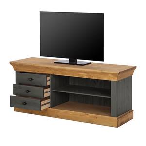 Tv-meubel Bergen massief grenenhout grijs/geloogd - Grenenhout grijs/loogkleurig grenenhout