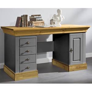 Bureau Bergen 143 cm Pin massif - Gris / Lessivé