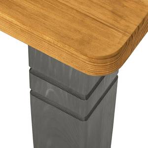 Tavolino da salotto Bergen Legno di pino massello grigio/Color liscivia - Grigio/Color liscivia