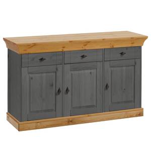 Credenza Bergen I Legno massello di pino - Pino grigio / Pino color cenere