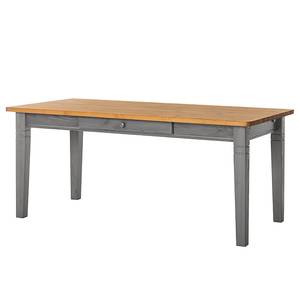 Table Bergen III Pin massif - Gris / Couleur bois lessivé