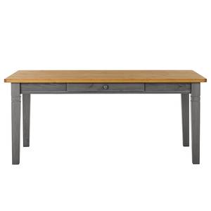 Table Bergen III Pin massif - Gris / Couleur bois lessivé