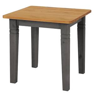 Table Fjord I Pin massif Gris / Couleur bois lessivé - Epicéa gris / Epicéa lessivé - Avec 2 plateaux à emboîter