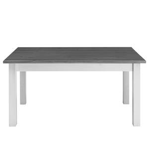 Eettafel Boston massief grenenhout - Wit grenenhout/grijs grenenhout - 160 x 90 cm