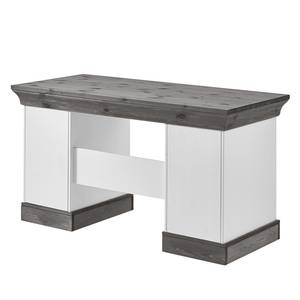 Bureau Bergen 143 cm Pin massif - pin blanc / pin gris - Epicéa blanc / Epicéa gris