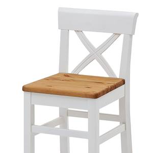 Chaise de bar Fjord Pin massif - Epicéa blanc / Epicéa lessivé - Hauteur : 106 cm