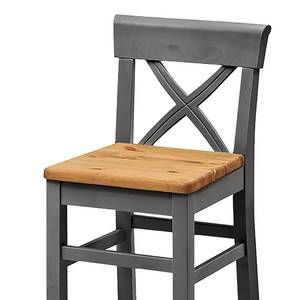 Chaise de bar Fjord Pin massif - Epicéa gris / Epicéa lessivé - Hauteur : 106 cm