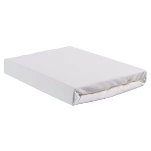 Drap-housse en jersey Coton - Blanc - 90 x 200 cm