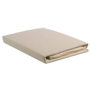 Spannbettlaken Jersey für Topper Natur - Baumwolle - Abmessungen 200x140x35cm - Ivory - 140 x 220 cm