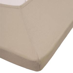 Spannbettlaken Jersey für Split-Topper Sand - Baumwolle - Abmessungen 200x180x35cm - Sand - 180 x 220 cm