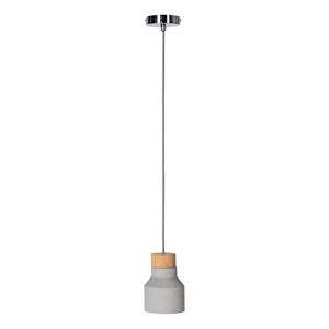 Suspension Lylia I Béton / Bois - 1 ampoule