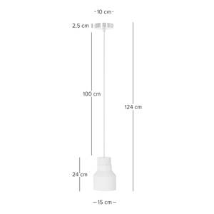 Suspension Lylia I Béton / Bois - 1 ampoule