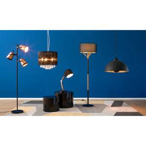 Staande lamp Trend Buckets aluminium/ijzer - 3 lichtbronnen - Koperkleurig/zwart