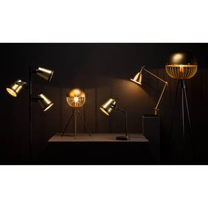 Lampada da terra Trend Buckets alluminio / ferro - 3 luci - Ottone / Nero