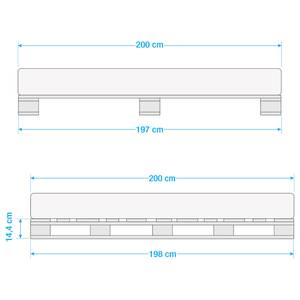 Lit palette Smood Pin massif - Pin - 200 x 200cm