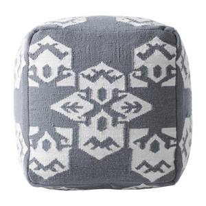 Pouf Raposa III Laine - Gris / Blanc